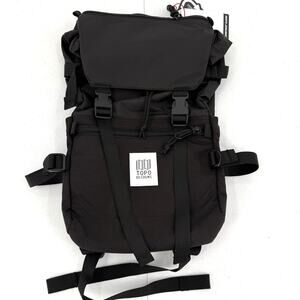NWT Topo Designs Rover Classic Hiking  Backpack, Book Bag, Black, 20 L